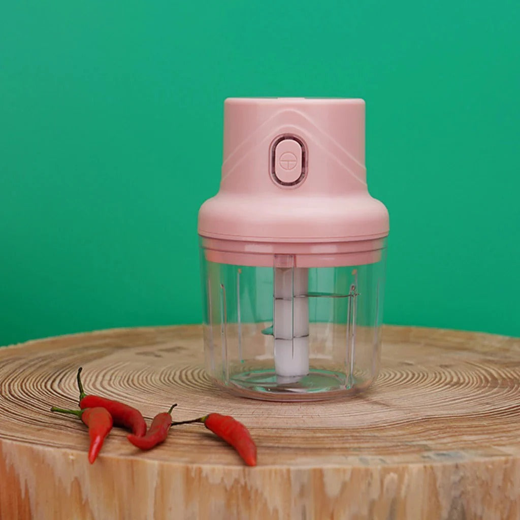 250ml Intelligent Electric Garlic Machine – USB Rechargeable Wireless Mini Food Chopper