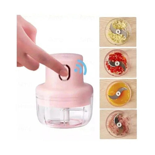250ml Intelligent Electric Garlic Machine – USB Rechargeable Wireless Mini Food Chopper