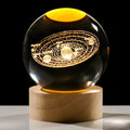 3D Solar System Crystal Ball Night Light – Galaxy Lamp