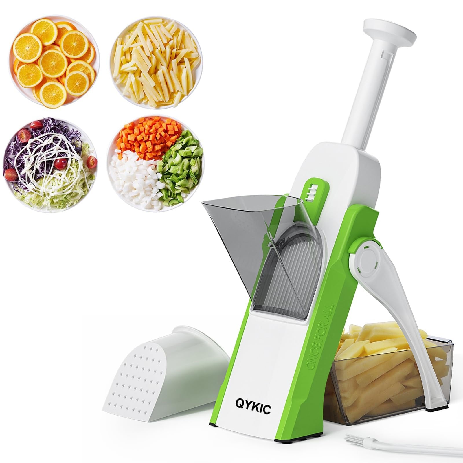 5-in-1 Mandoline Slicer – Safe Vegetable Cutter & Dicer
