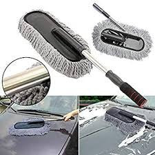 Retractable Microfiber Car Duster – Telescopic Wash Brush
