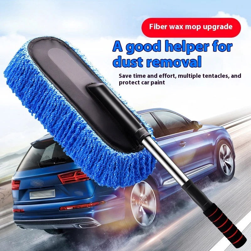 Retractable Microfiber Car Duster – Telescopic Wash Brush