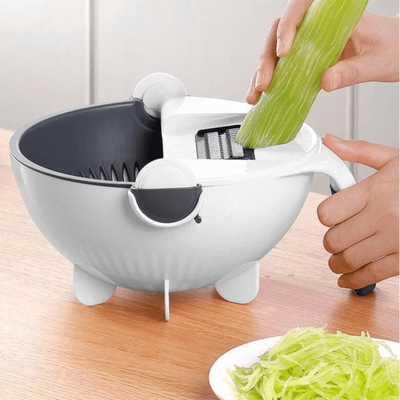 9-in-1 Multifunctional Vegetable Cutter – Hand-Held Spiralizer & Slicer