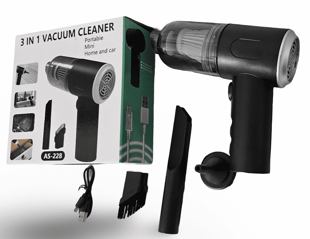 AS-228 3-in-1 Handheld Vacuum Cleaner – Portable & Powerful