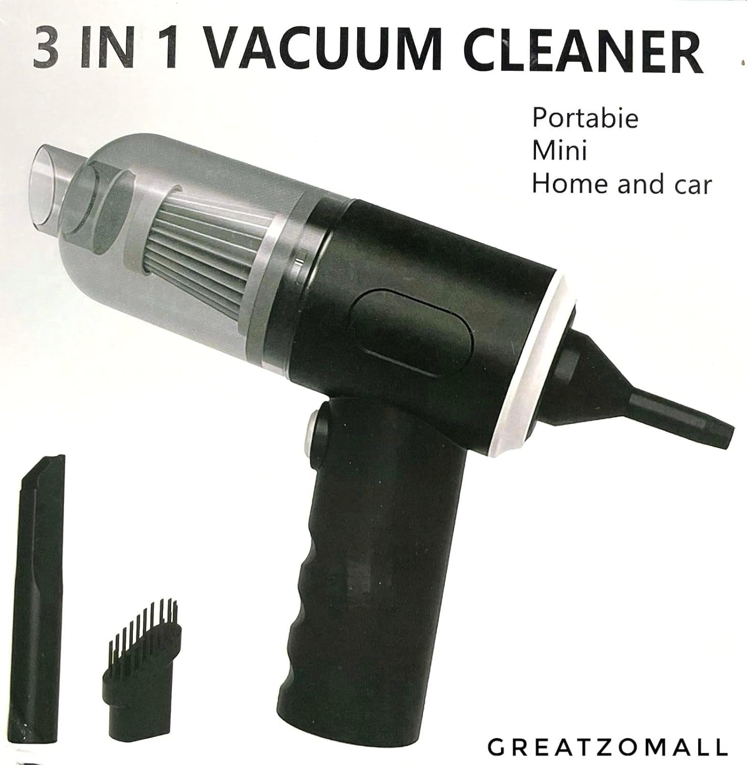 AS-228 3-in-1 Handheld Vacuum Cleaner – Portable & Powerful