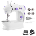 Harmari Portable Mini Sewing Machine – Handheld Electric Sewing Machine with Double Thread Speed – Lightweight & Travel-Friendly – White