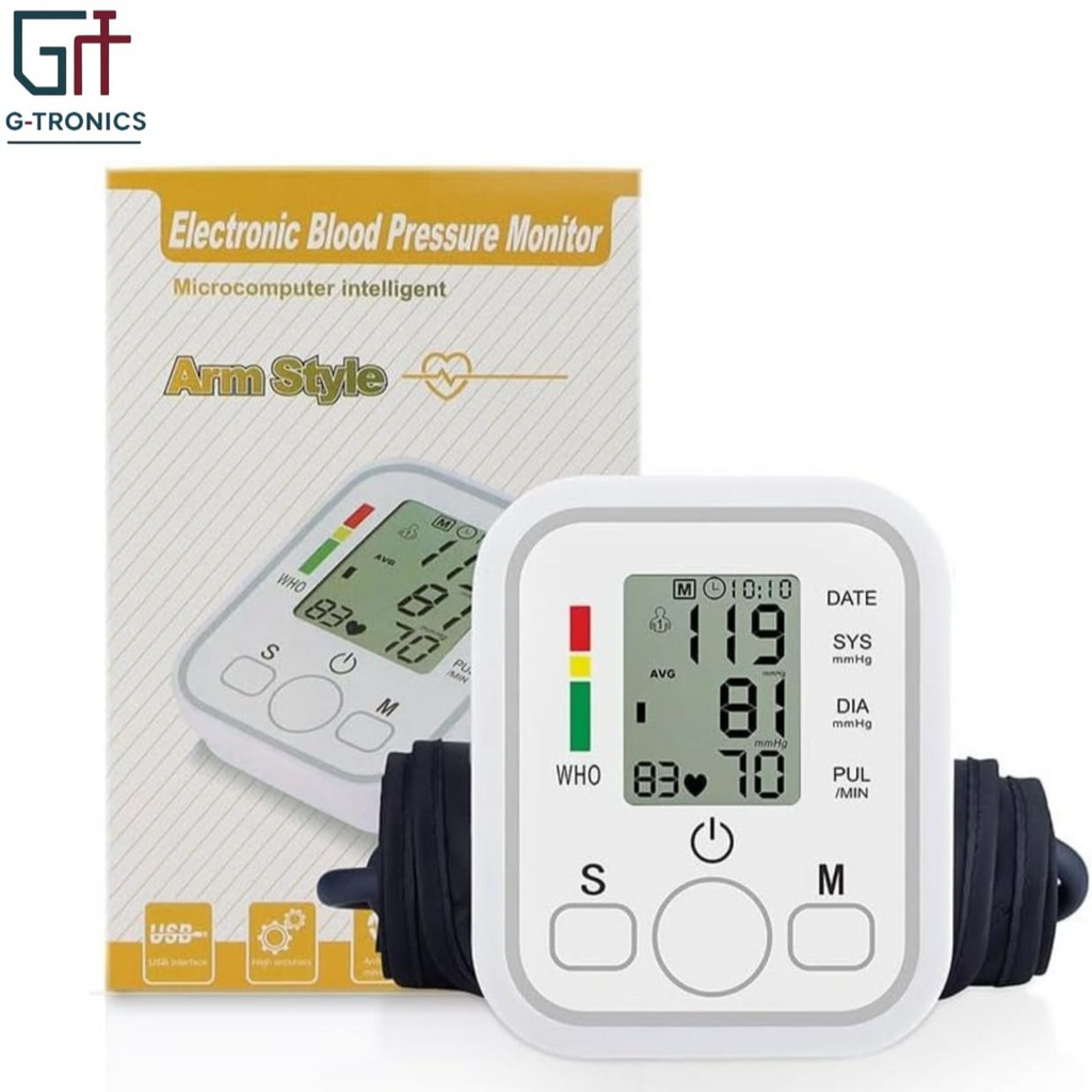 Harmari Digital Blood Pressure Monitor – Fully Automatic Upper Arm BP Machine with Heart Rate Tracker & Irregular Heartbeat Detection