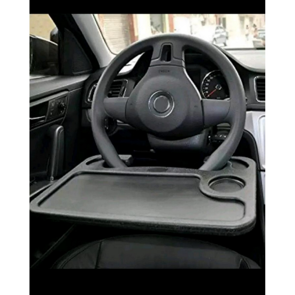 Portable Car Steering Wheel Tray – Laptop & Dining Desk”