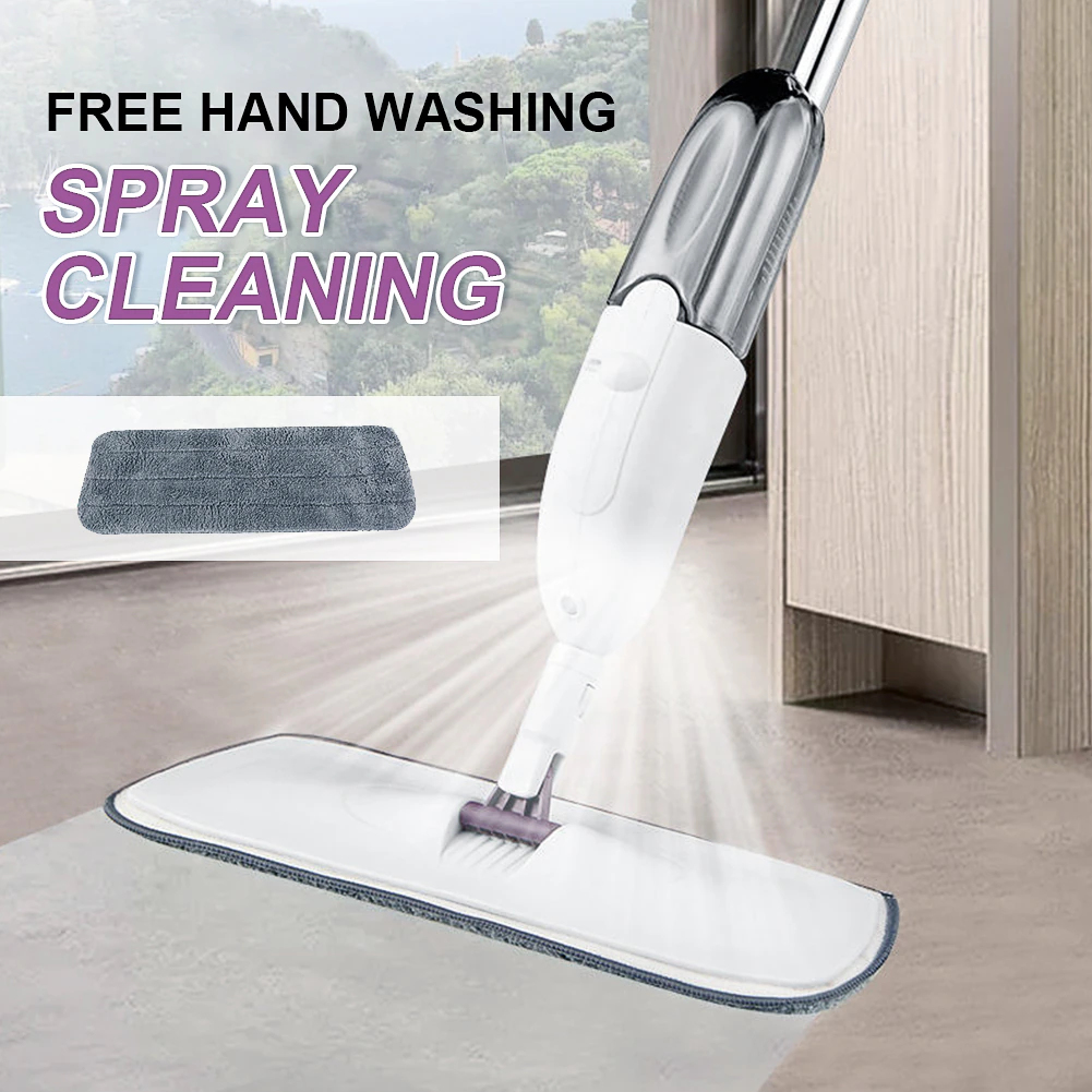 Healthy Spray Mop with Refillable Bottle – Easy Floor Cleaning System