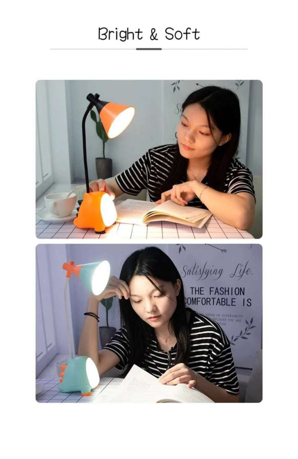 Mini Portable LED Clip Lamp – 360° Flexible Desk Reading Light
