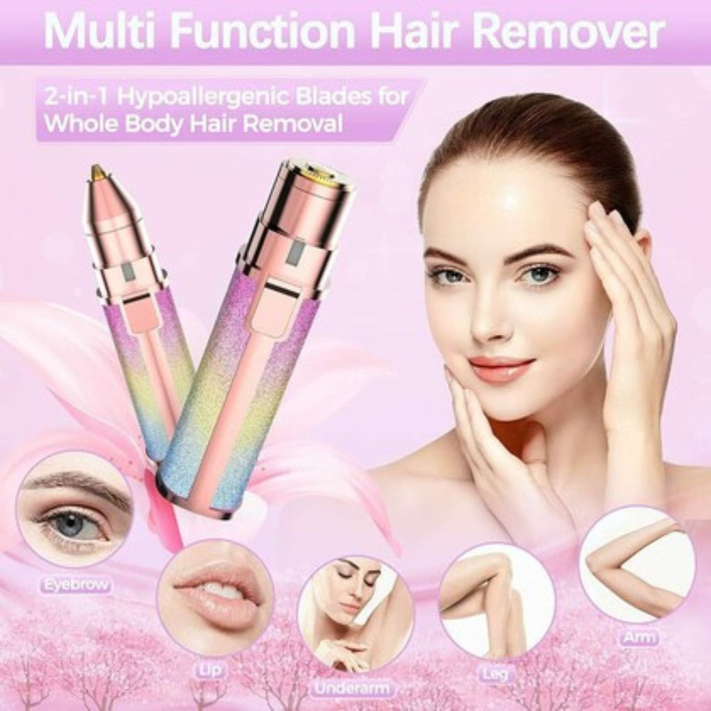 Multi-Function 2-in-1 Electric Hair Remover – Eyebrow & Body Hair Trimmer for Smooth Skin