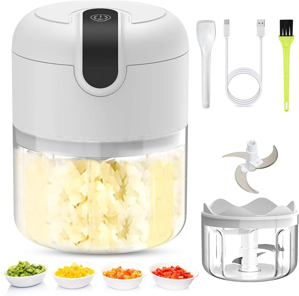 Portable Electric Mini Food Chopper – Garlic & Vegetable Masher