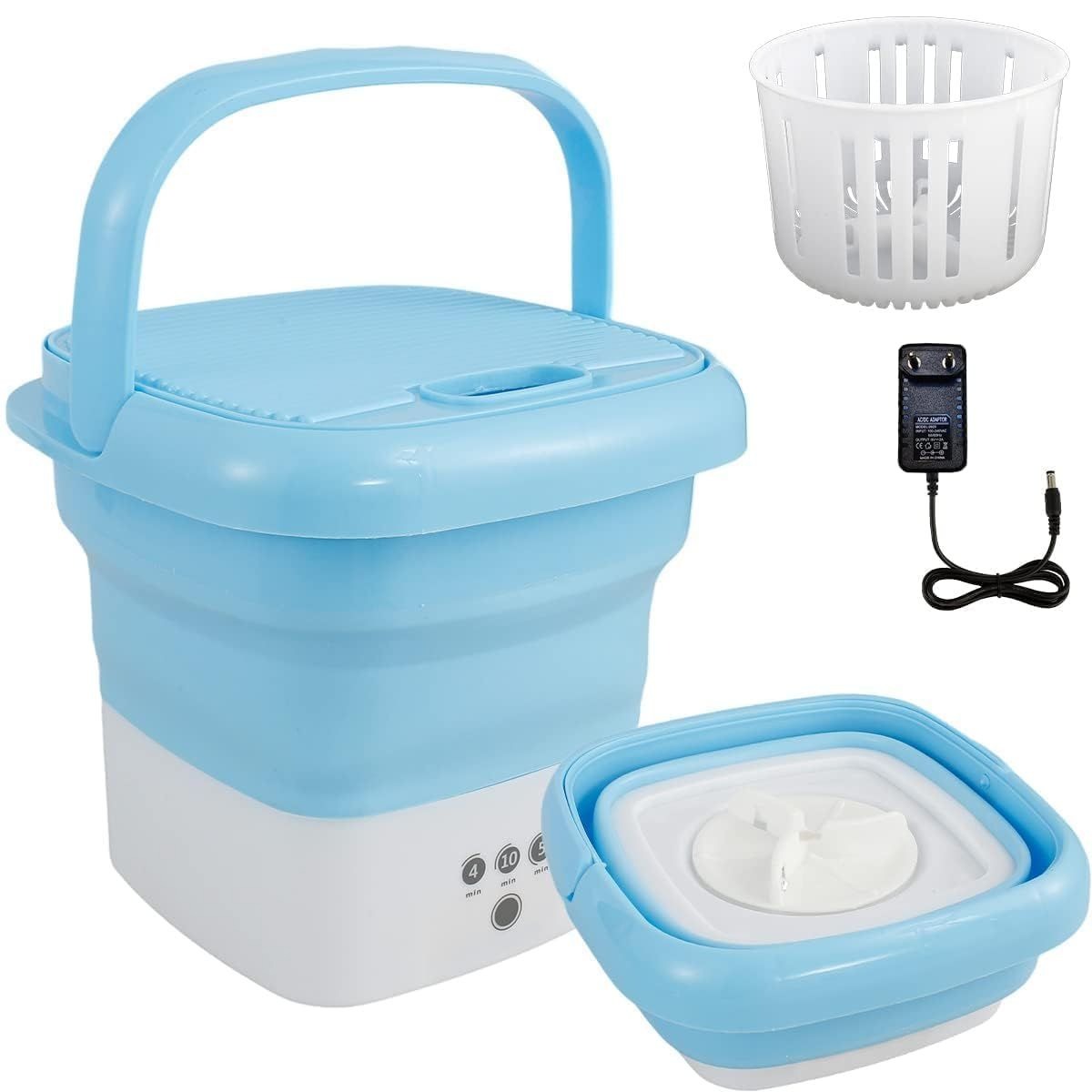 Portable Mini Folding Washing Machine – Compact Travel Washer