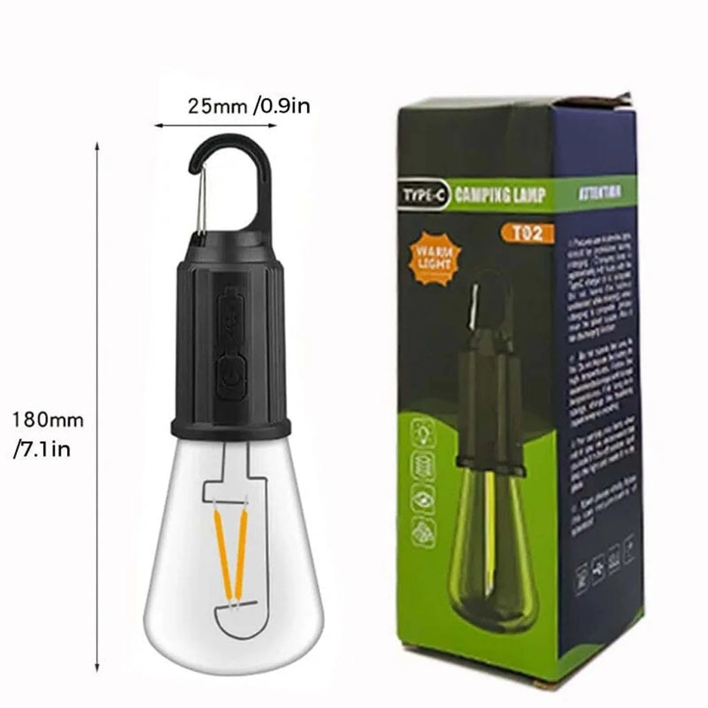Portable Rechargeable Tungsten Bulb Camping Light Outdoor Decoration Lamp Bulb
