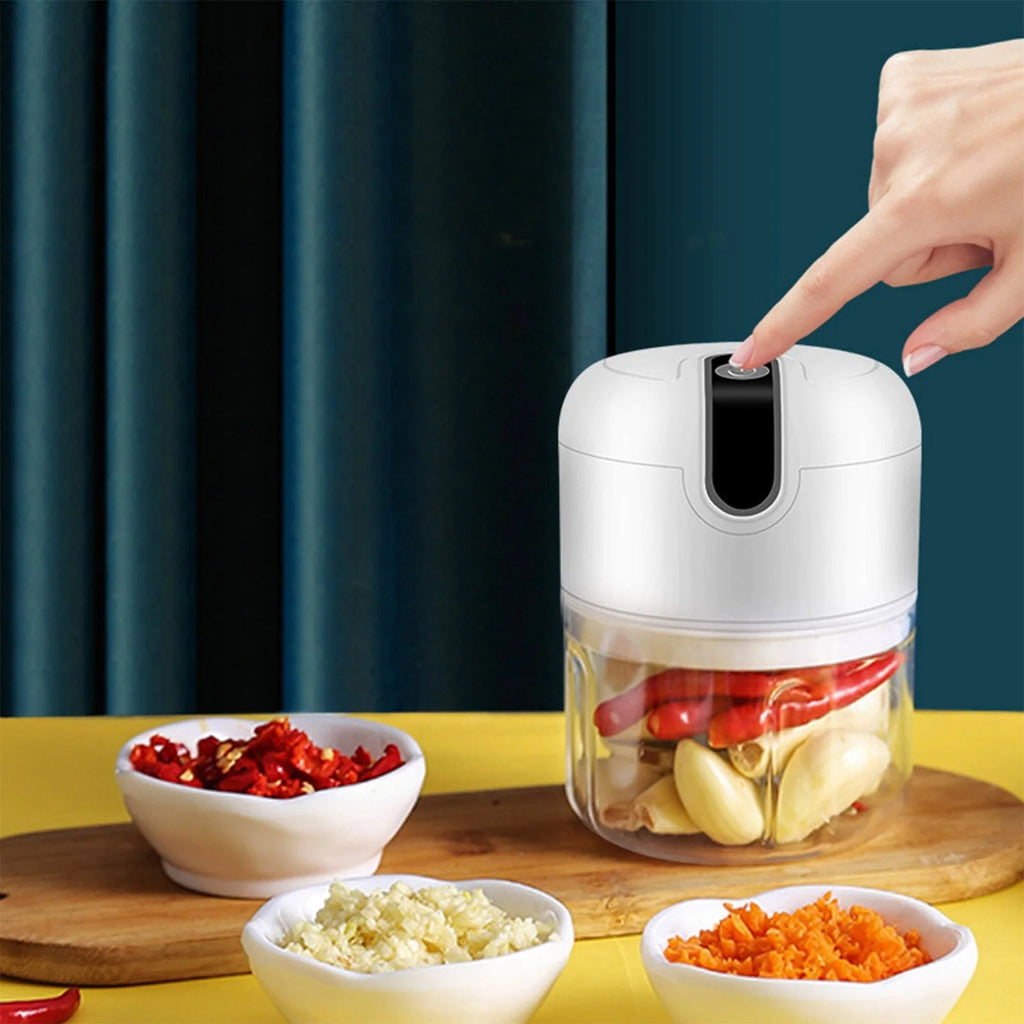 Portable Electric Mini Food Chopper – Garlic & Vegetable Masher