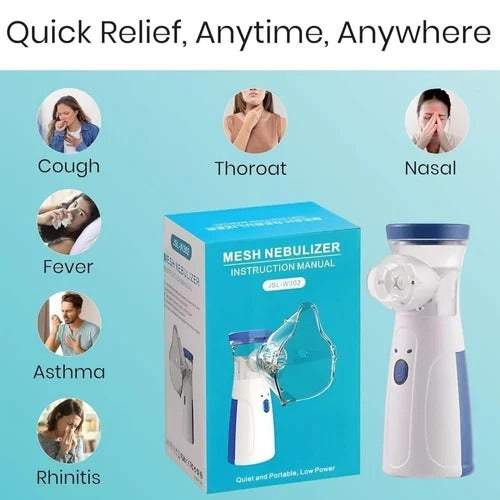 Portable Mesh Nebulizer – USB & Battery Operated Respiratory Device
