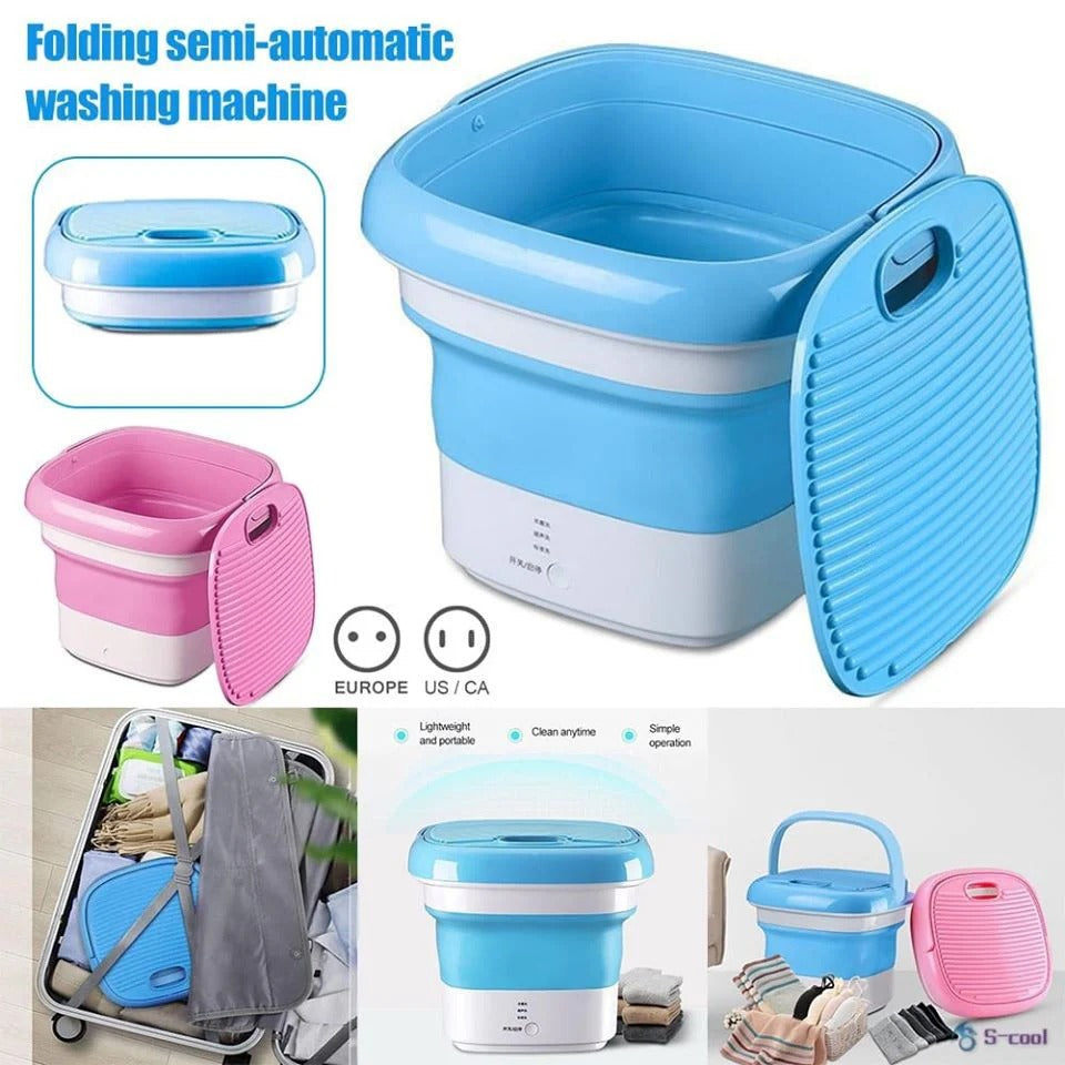 Portable Mini Folding Washing Machine – Compact Travel Washer