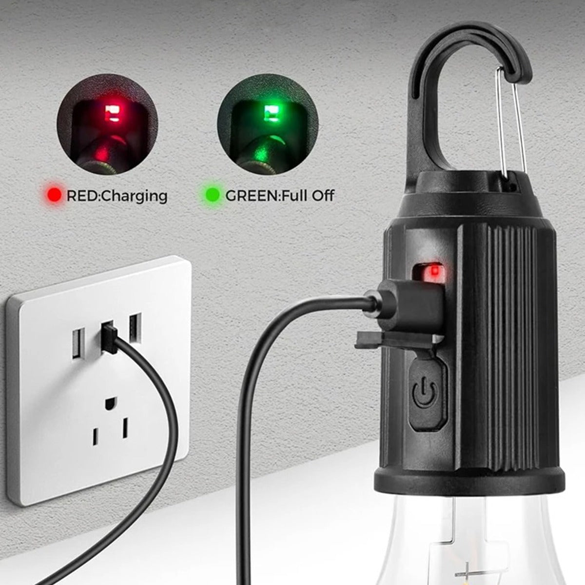 Portable Rechargeable Tungsten Bulb Camping Light Outdoor Decoration Lamp Bulb