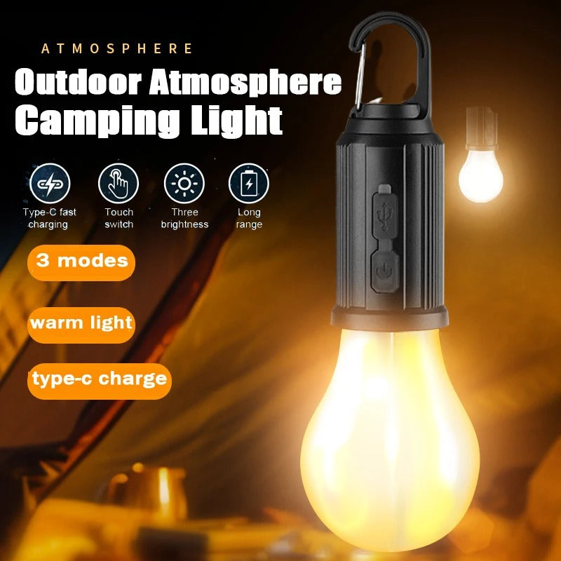 Portable Rechargeable Tungsten Bulb Camping Light Outdoor Decoration Lamp Bulb