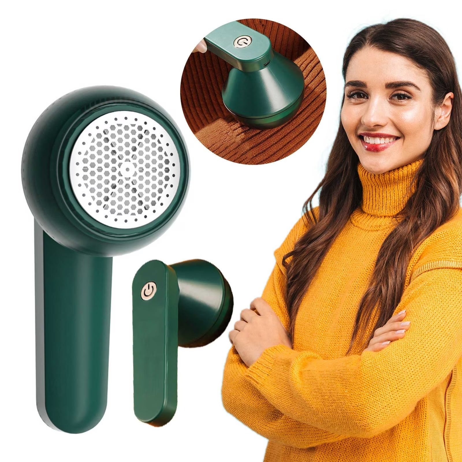 Rechargeable Electric Lint Remover – Fabric Shaver for Clothes, Sofa & Carpet (Portable Fuzz & Pill Remover)
