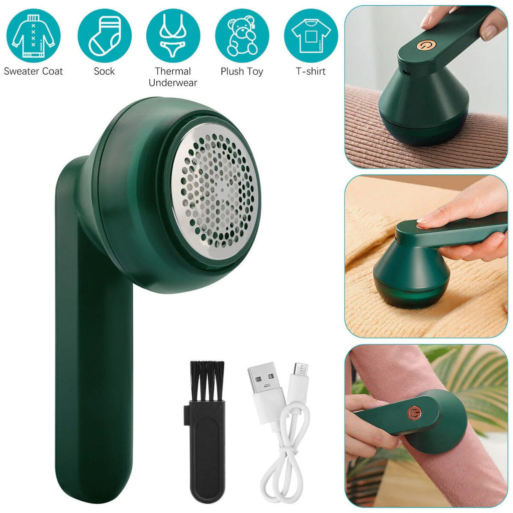 Rechargeable Electric Lint Remover – Fabric Shaver for Clothes, Sofa & Carpet (Portable Fuzz & Pill Remover)