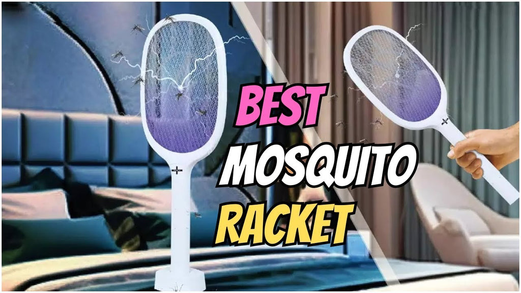 Rechargeable Electric Mosquito Racket & UV Lamp – 2-in-1 Bug Zapper Swatter with Charging Base (3000V–5000V)