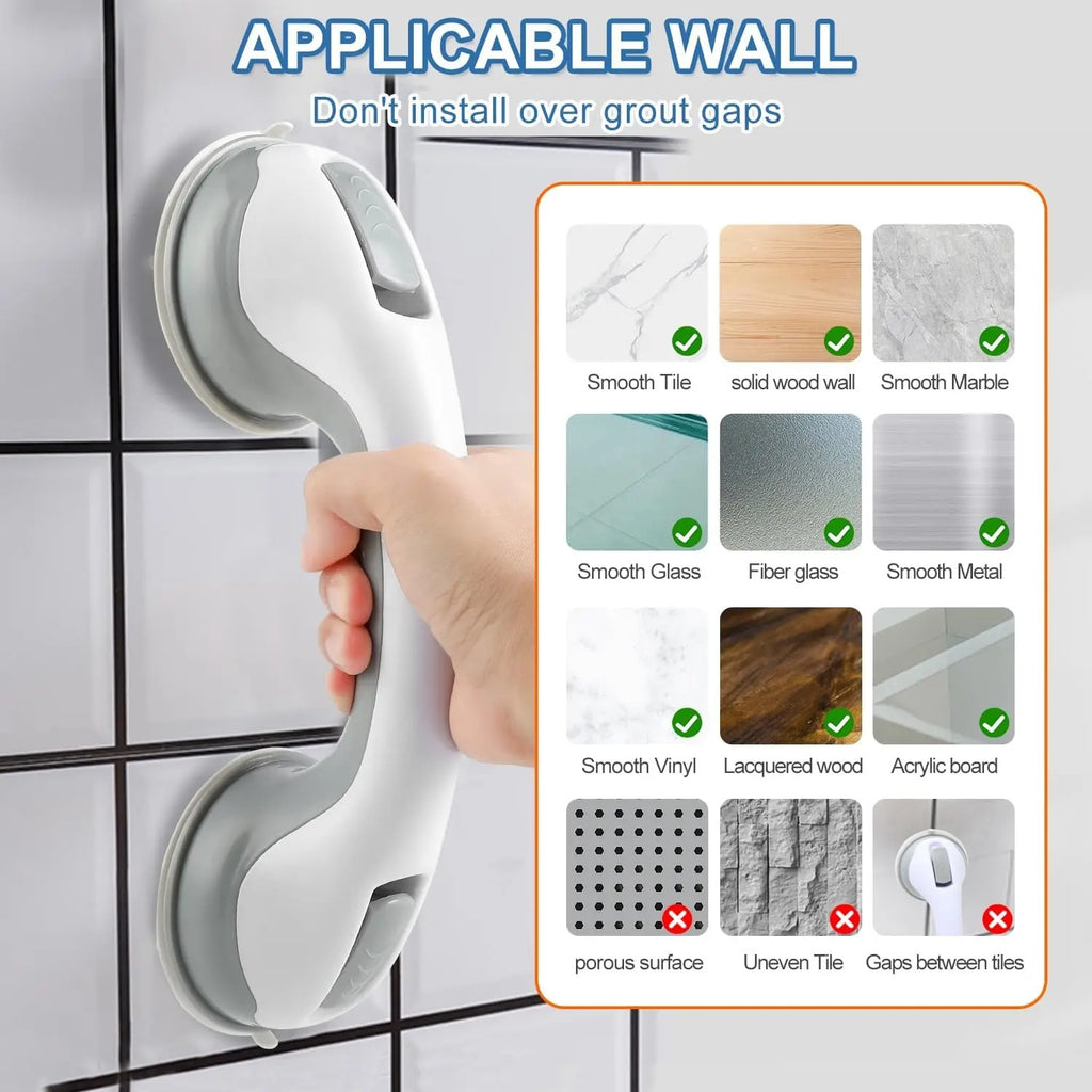 Suction Cup Shower Handle – Portable Safety Grab Bar, No Drilling