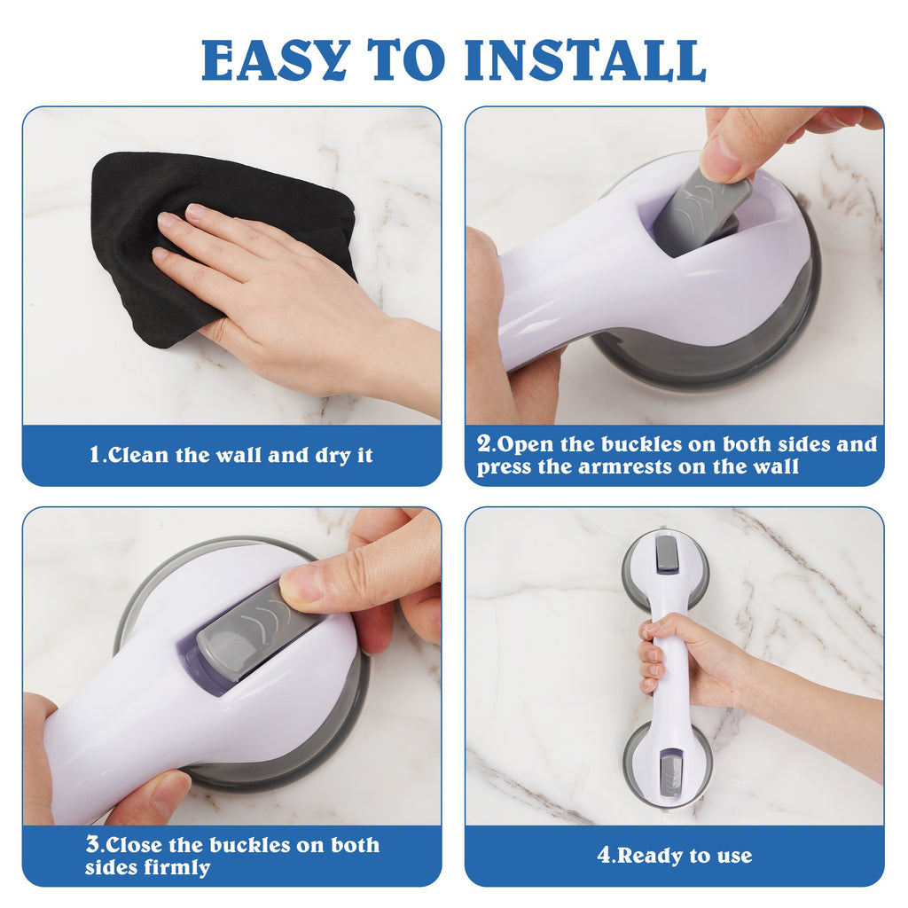 Suction Cup Shower Handle – Portable Safety Grab Bar, No Drilling