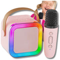 K12 Mini Karaoke Speaker with Wireless Microphone – Portable Bluetooth Singing Toy for Kids