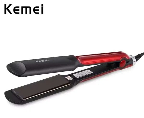 Kemei Professional Hair Straightener – Fast Heating Ceramic Flat Iron for Smooth & Shiny Hair