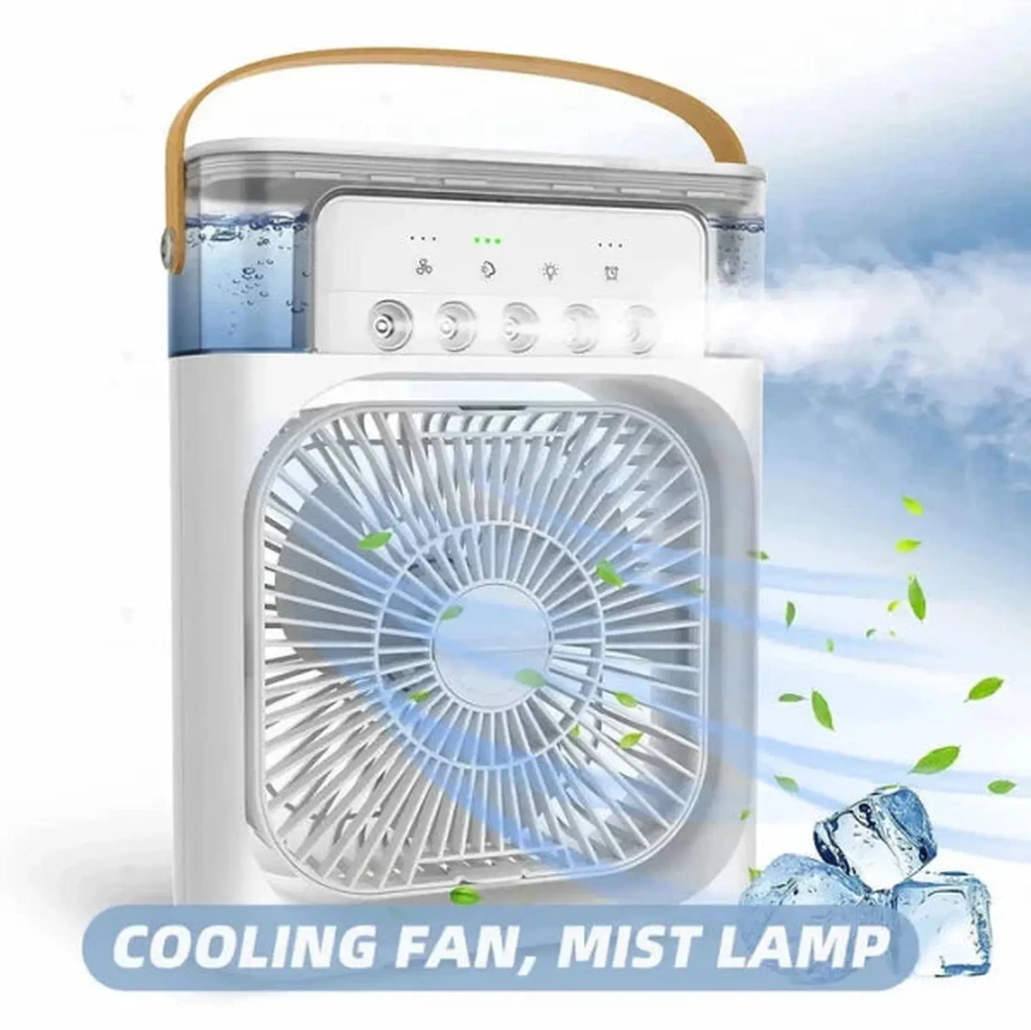 3-in-1 Portable Mini Air Cooler Fan – Fan, Humidifier & Personal Air Conditioner