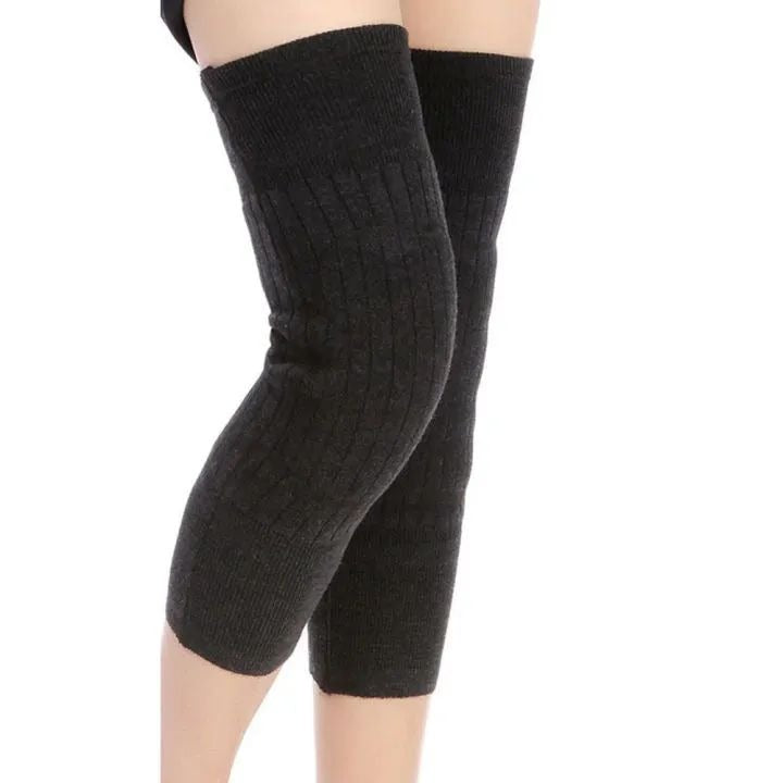 Men Women Cold Proof Plush Socks Warm Leggings Knee Pad Non slip Joint Injury Recovery Outdoor Sports Compression Winter