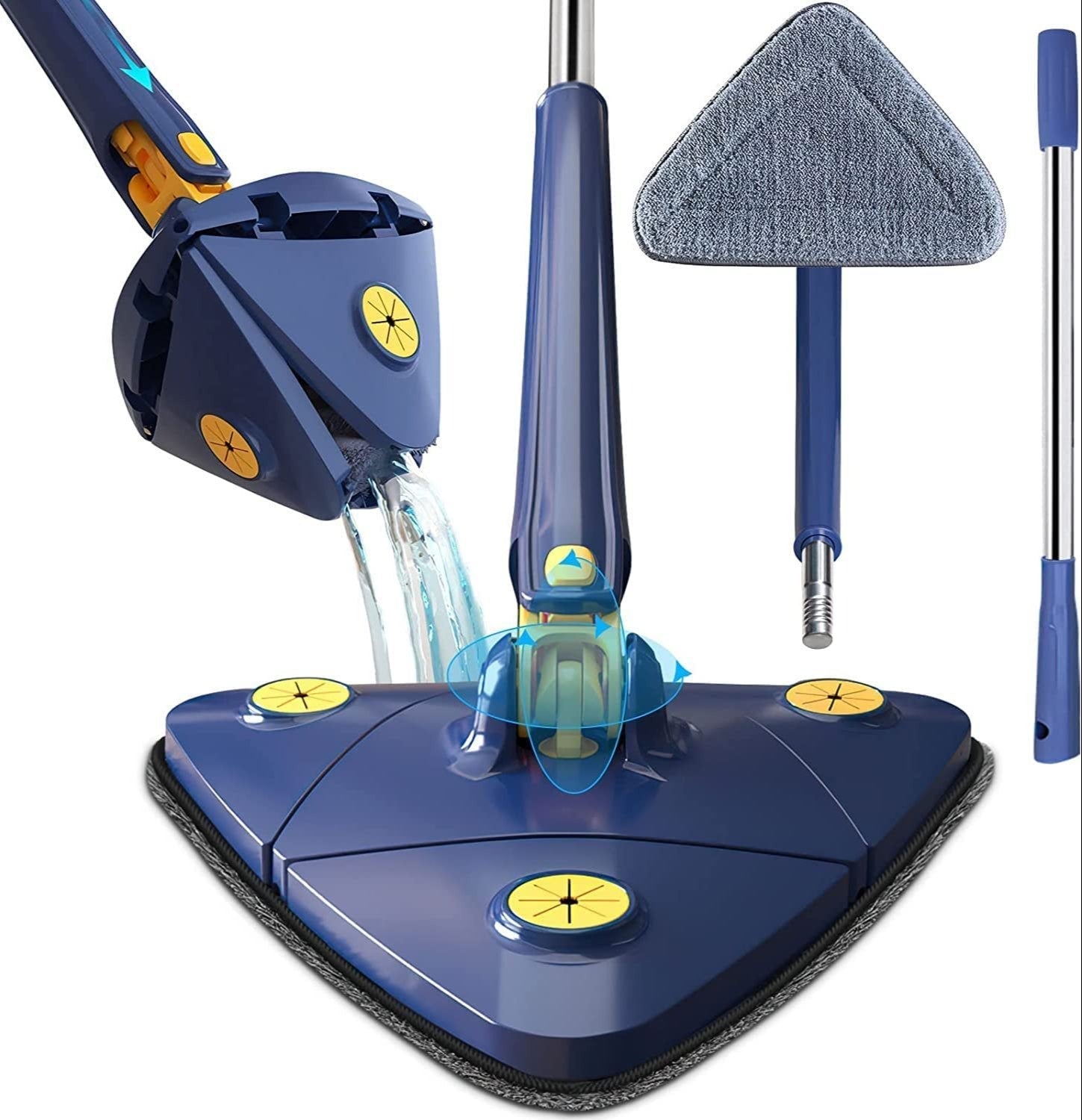 Triangle Twister Mop – 360° Rotating Triangular Mop for Versatile Floor Cleaning