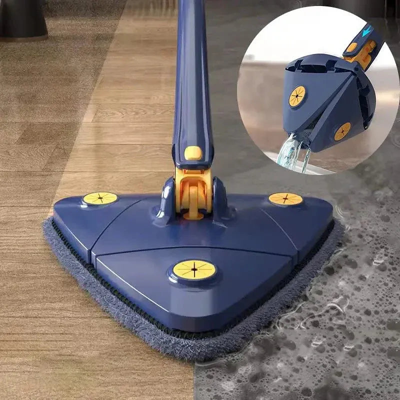 Triangle Twister Mop – 360° Rotating Triangular Mop for Versatile Floor Cleaning