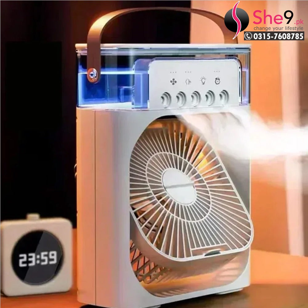 3-in-1 Portable Mini Air Cooler Fan – Fan, Humidifier & Personal Air Conditioner