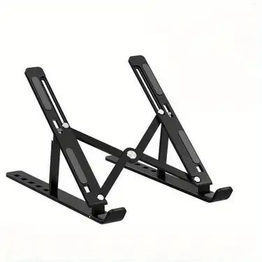 Folding Laptop Stand Metal Body – Adjustable Portable Riser