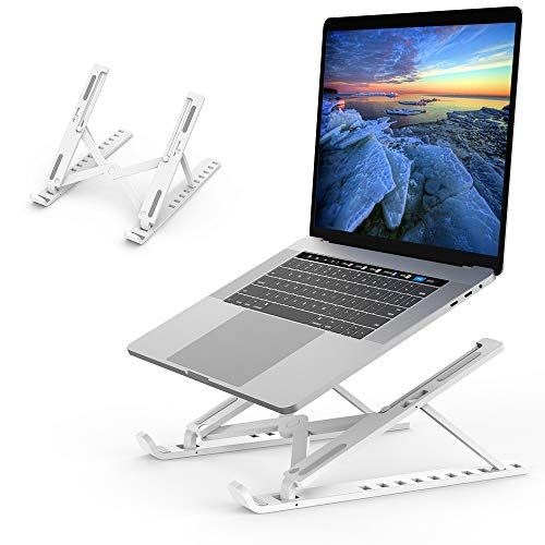 Folding Laptop Stand Metal Body – Adjustable Portable Riser